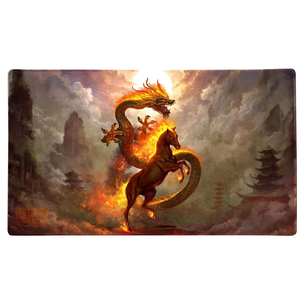 Fire Horse Dragon Shield Playmat