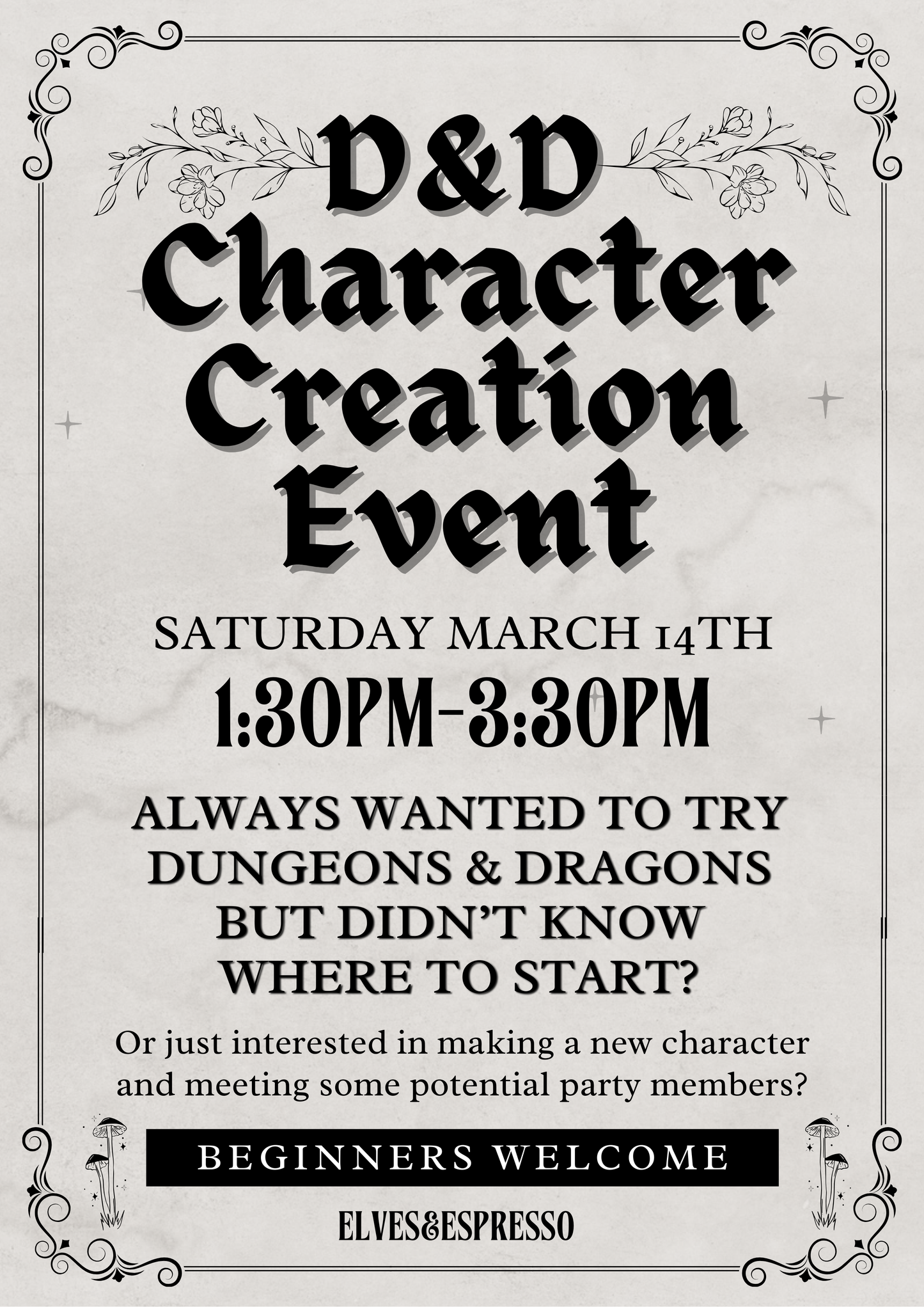D&D Character Creation Workshop