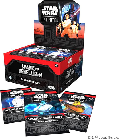 Star Wars: Unlimited TCG Spark of Rebellion Booster Display