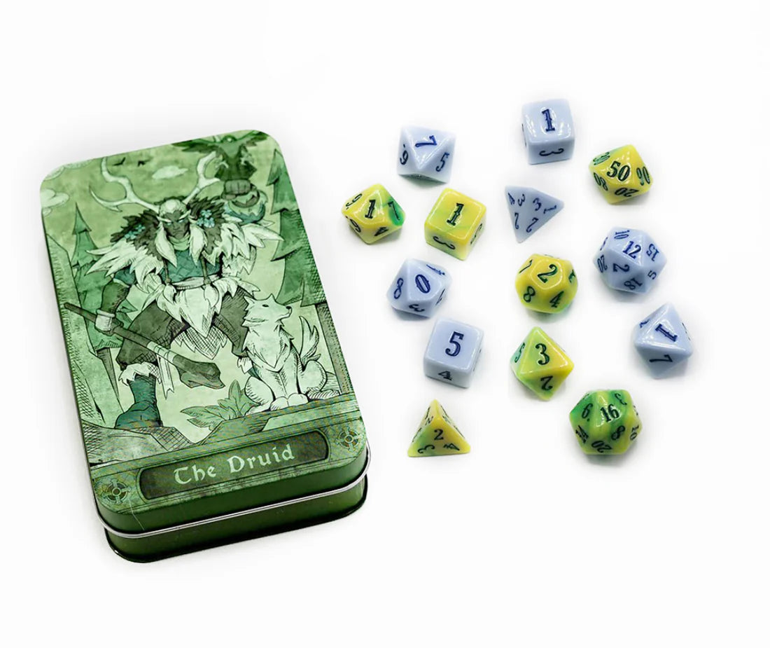 Character Class Dice: TTRPG Dice With Collectible Tin