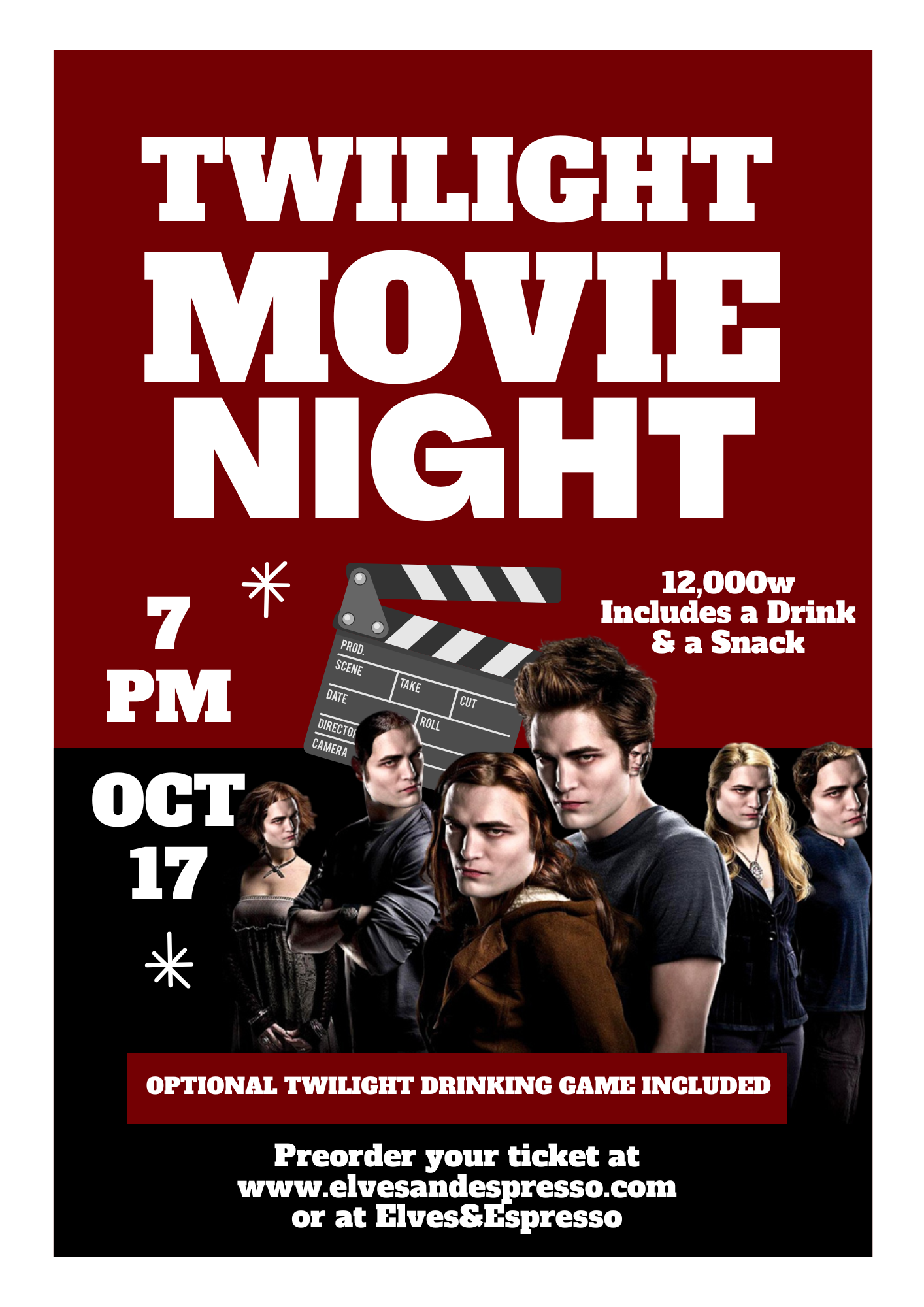 Twilight Movie Night Reservation