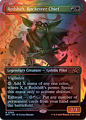 Redshift, Rockateer Chief