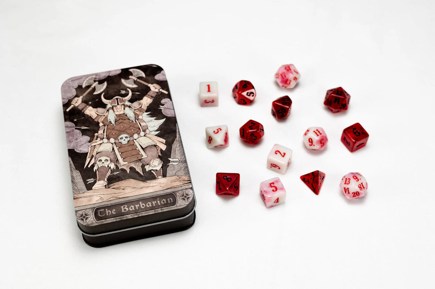 Character Class Dice: TTRPG Dice With Collectible Tin