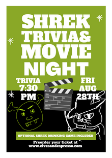 Shrek Trivia Movie Night
